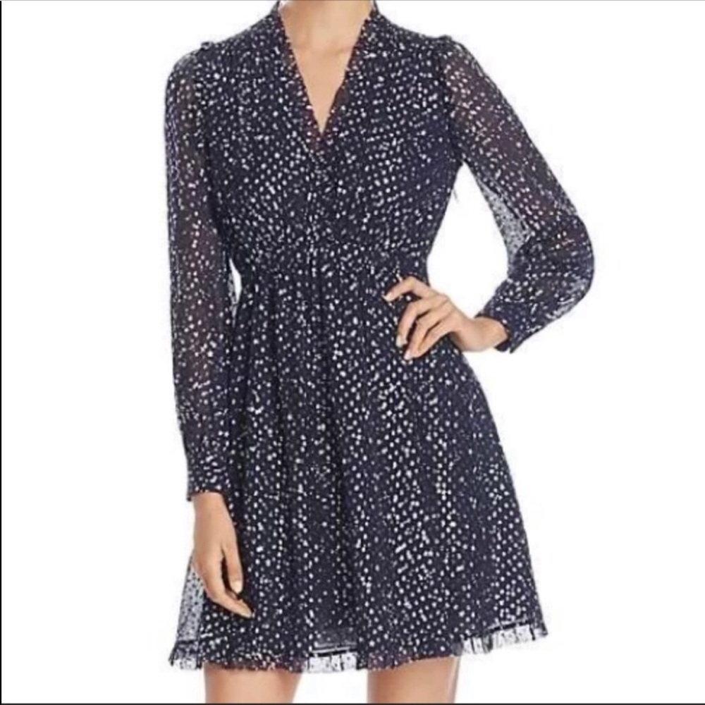 Kate Spade Navy and White Polka Dot Dress